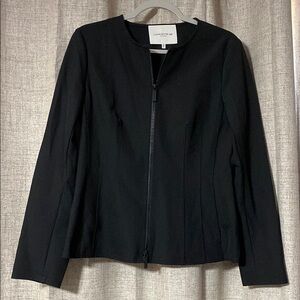 Lafayette 148 New York Black Tailored Blazer